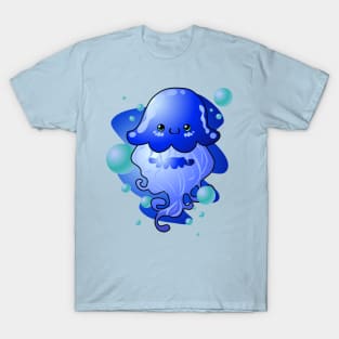 Kawaii Blue Jellyfish T-Shirt